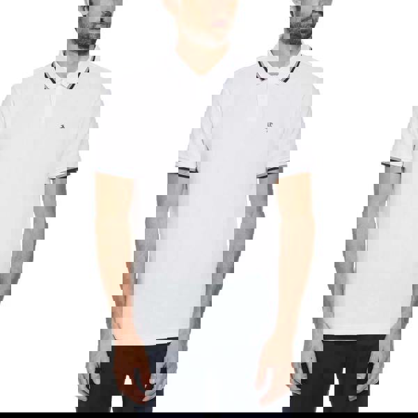 Original Penguin Mens Piqué Tipped Polo Shirt - White - 