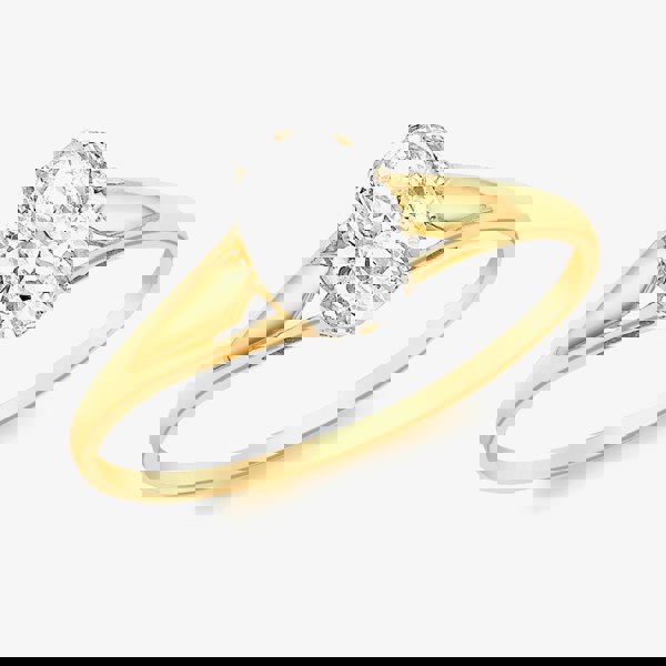 T. H. Baker 9ct Yellow Gold Cubic Zirconia Solitaire Ring 1.84.4891