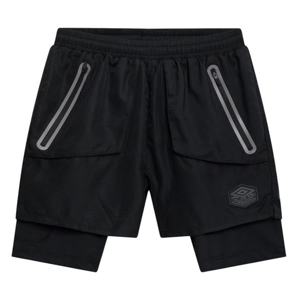 Umbro Mens Pro Training Elite Hybrid Short - Black