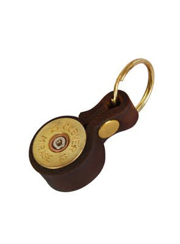 Shotgun Cartridge Keyring - Black