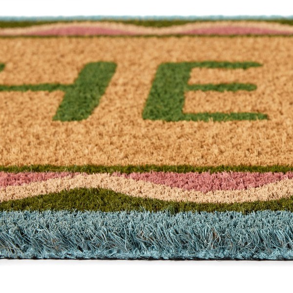 My Mat Printed Coir Hello Scallop