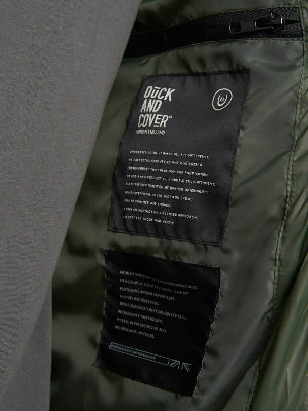 Duck and Cover Raymax Padded Jacket Dark Olive