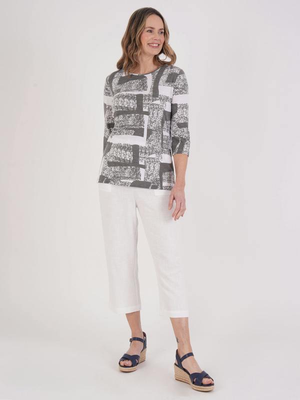 TIGI Abstract Mono Print Top