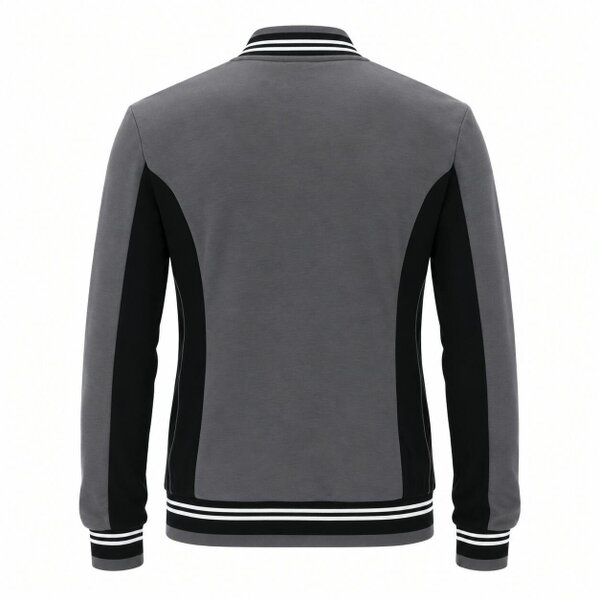 Fila Settanta Baseball Track Top Jacket Gunmetal/Black/White