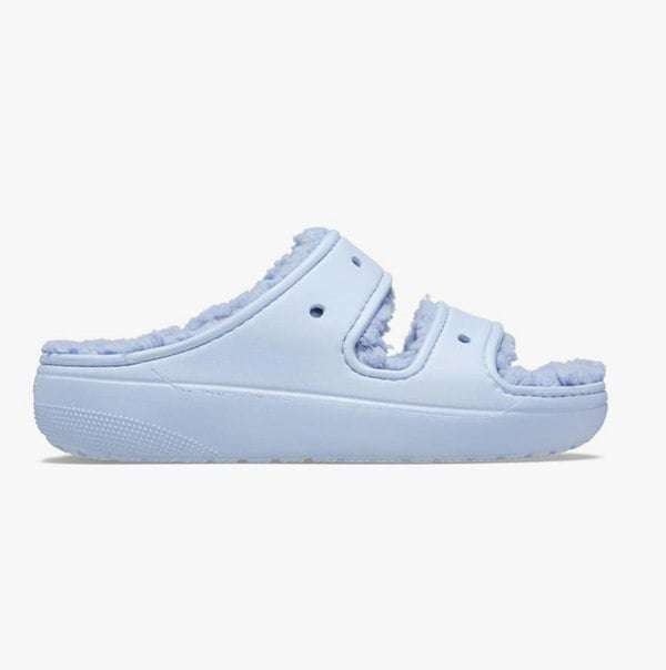 Crocs 207446-4NS CLASSIC COZZZY Womens Sliders Blue Calcite
