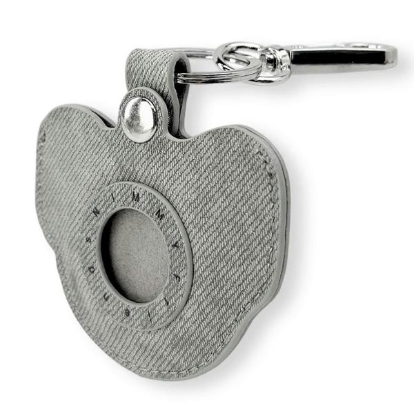 Nimmy Friends Nimmy Big Eye Cute Pet Yorkie Dog Face Airtag Keychain Grey - N-XDY-YSK-027