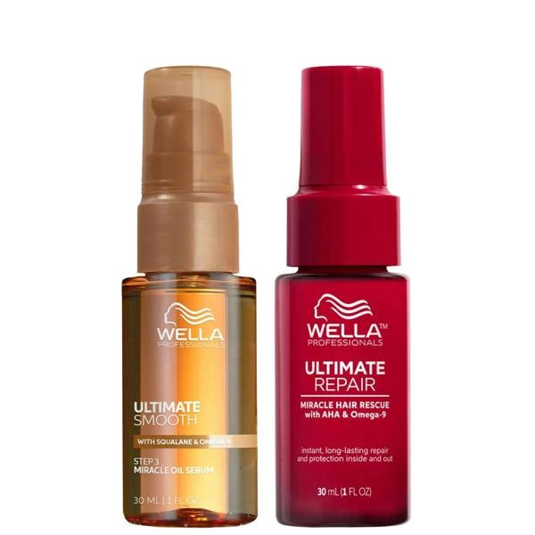 Wella  Duo: Ultimate Smooth & Ultimate Repair Bundle for Dry, Frizzy or Damaged Hair