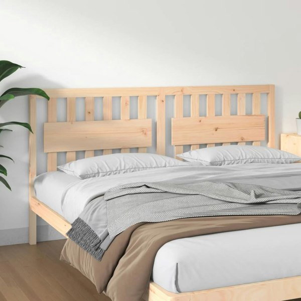 Berkfield Bed Headboard 185.5x4x100 cm Solid Wood Pine