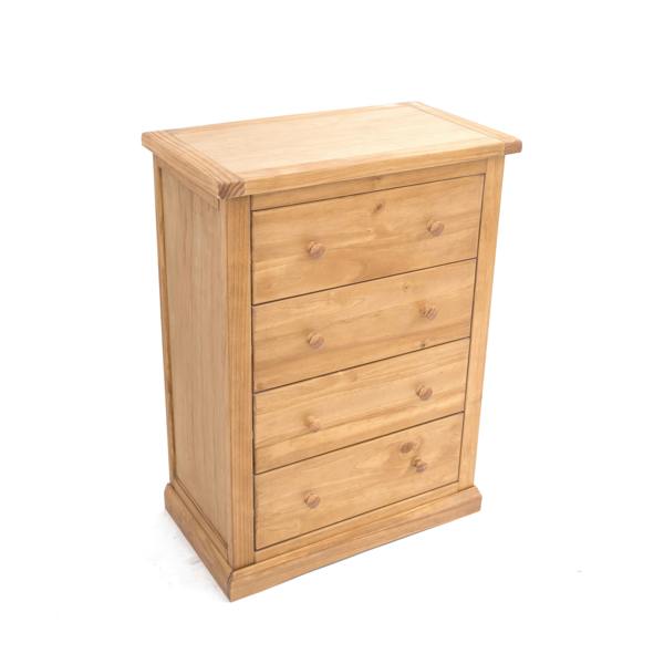 Cabinet Bits Lucca 4 Drawer Chest of Drawers Wood Knob