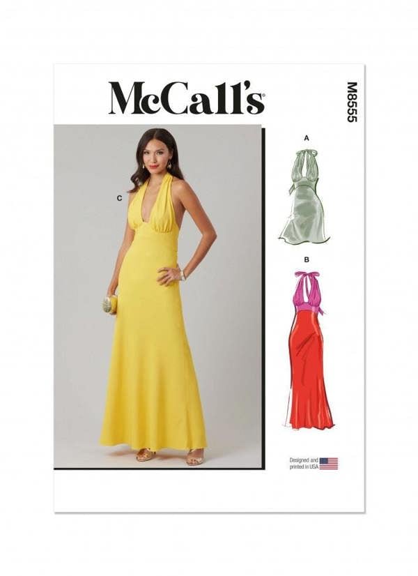 McCalls 8555 Paper Sewing Pattern – Women's Dress, Intermediate