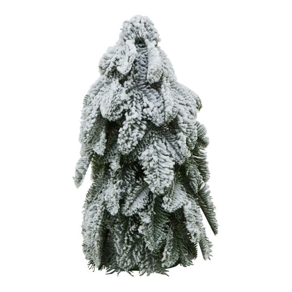 Hill Interiors Snowy Fir Tree Christmas Decoration - White/Green