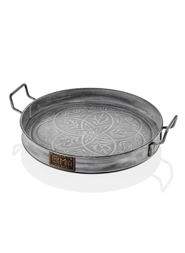 Rozi Stone Collection Round Serving Tray