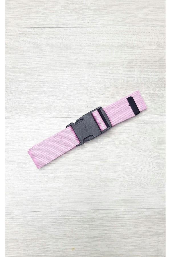 Ally Fabric Buckle Belt - Pink