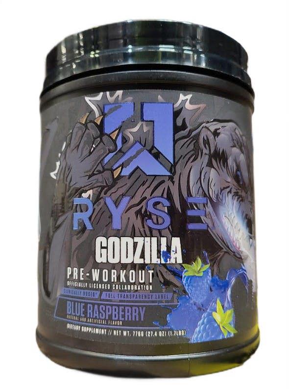 RYSE Godzilla Pre-Workout, Blue Raspberry - 776g