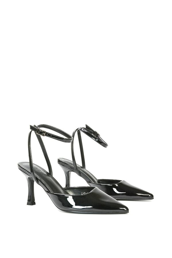 XY LONDON Pointed Toe Stiletto Heels With Ankle Strap