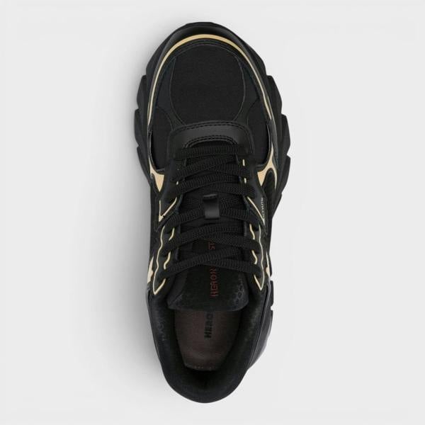 Heron Preston Block Stepper Sneakers Black Beige
