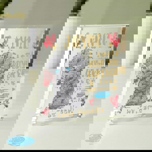 Personalised Memento Company Personalised Me To You Hold You Forever Crystal Token