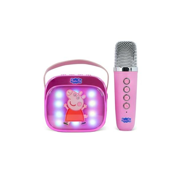 OTL Peppa Pig Popsing Led Light-Up Wireless Karaoke Speaker & Microphone