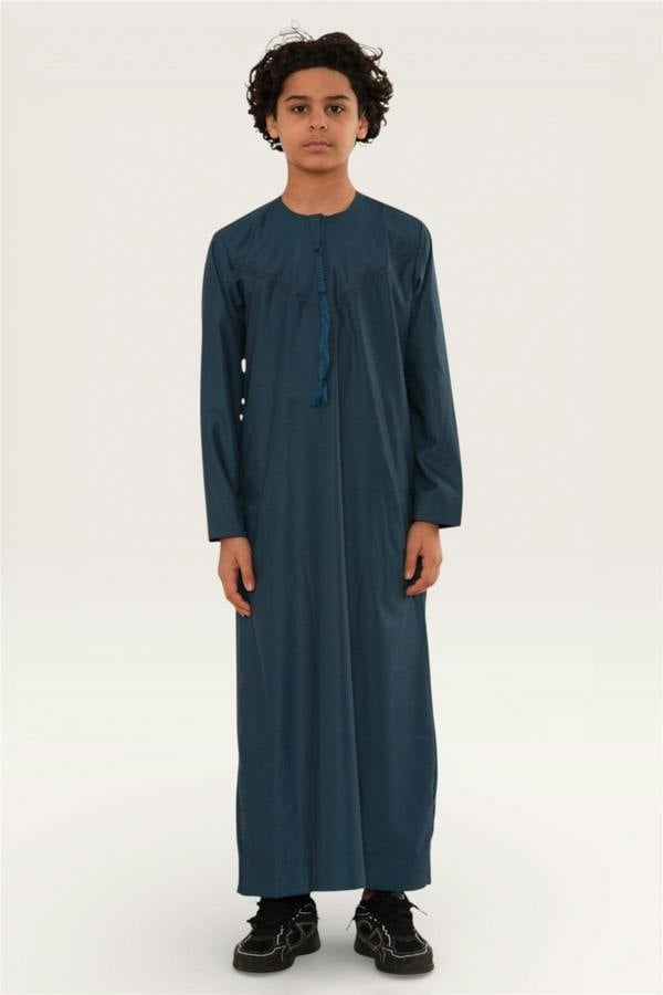 Infinity Leather Kids Boys Ramadan Eid Moroccan Jubba Robe Djellaba Thobe - K-TT008