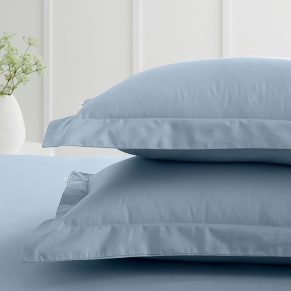 Bianca 200 Thread Count Cotton Percale Oxford Pillowcase Pair