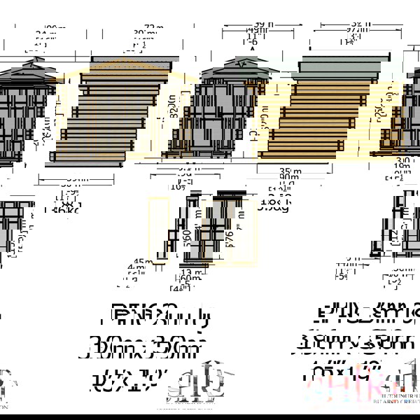 Shire 12x10 Epping log cabin 28mm Cladding - Best Shed