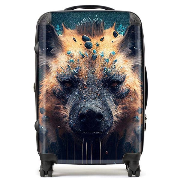 Warren Reed Hyena Face Splashart Dark Background Suitcase