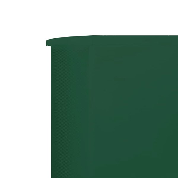 Berkfield 9-panel Wind Screen Fabric 1200x120 cm Green