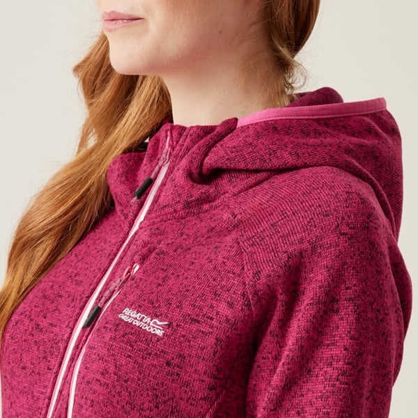 Regatta Women's Newhill Marl Hooded Fleece Jacket - Fruit Dove