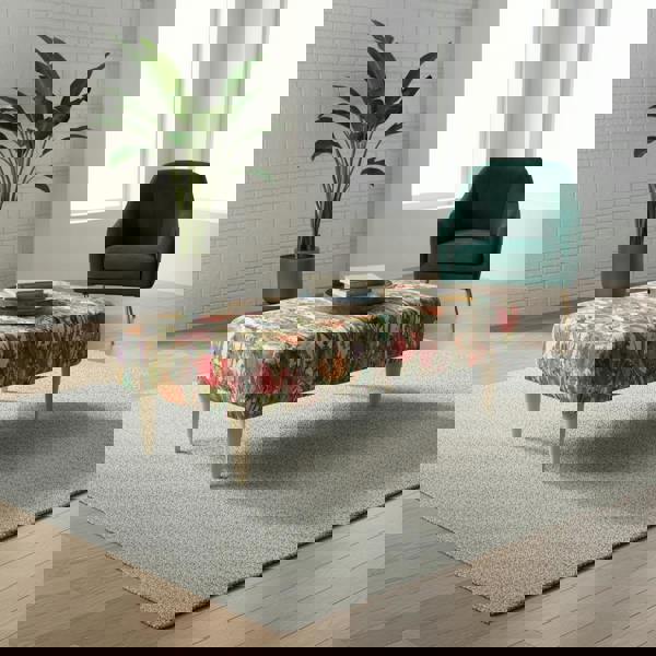 Designer hallway bench seat with durable solid wood frame