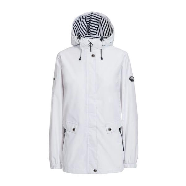 Trespass Womens/Ladies Flourish Waterproof Jacket - White - 