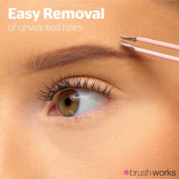 Brushworks Precision Slanted Tweezers