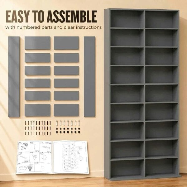 Bobobiy 640 CD Storage Tower - Grey