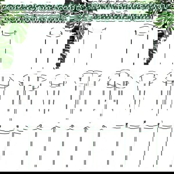 deAO Toys 8 Pack 25x60cm Adjustable height Modular Plant Support Stakes