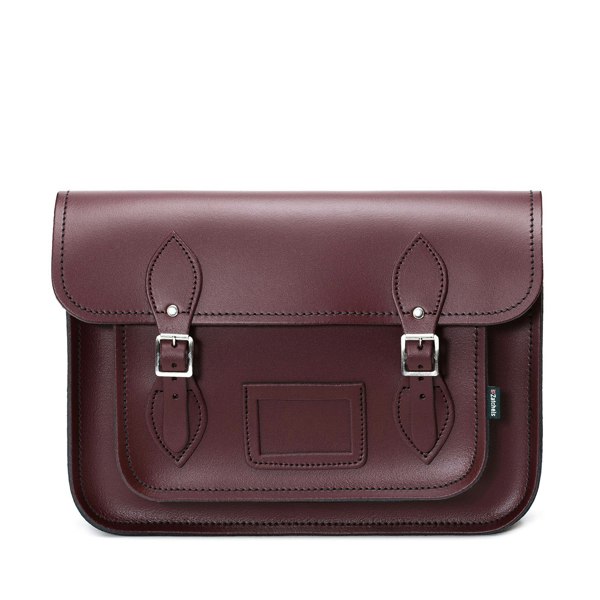 Marsala Red Leather Satchel - Satchel - Zatchels