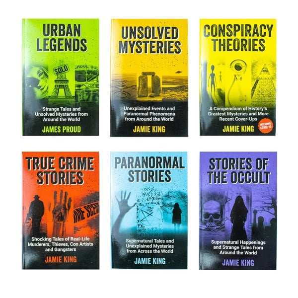 Jamie King 6 Book Set Paranormal Stories, True Crime Stories, Unsolved Mysteries & more