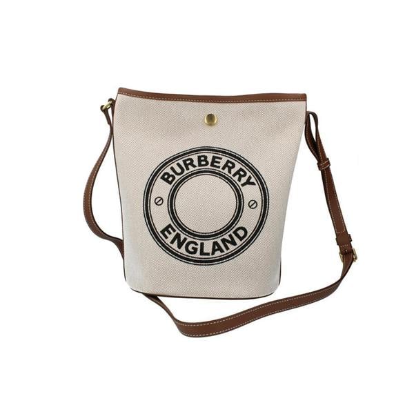 Burberry Canvas Bucket Bag - Dark Wheat