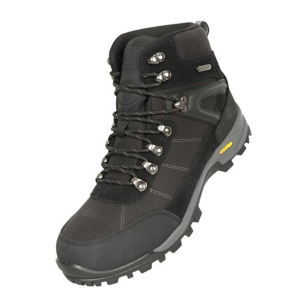 Mountain Warehouse Mens Storm Extreme Suede Waterproof Hiking Boots - Black