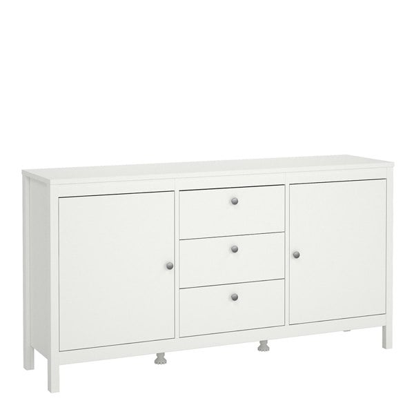 Furniture To Go Madrid Sideboard 2 doors + 3 drawers in White