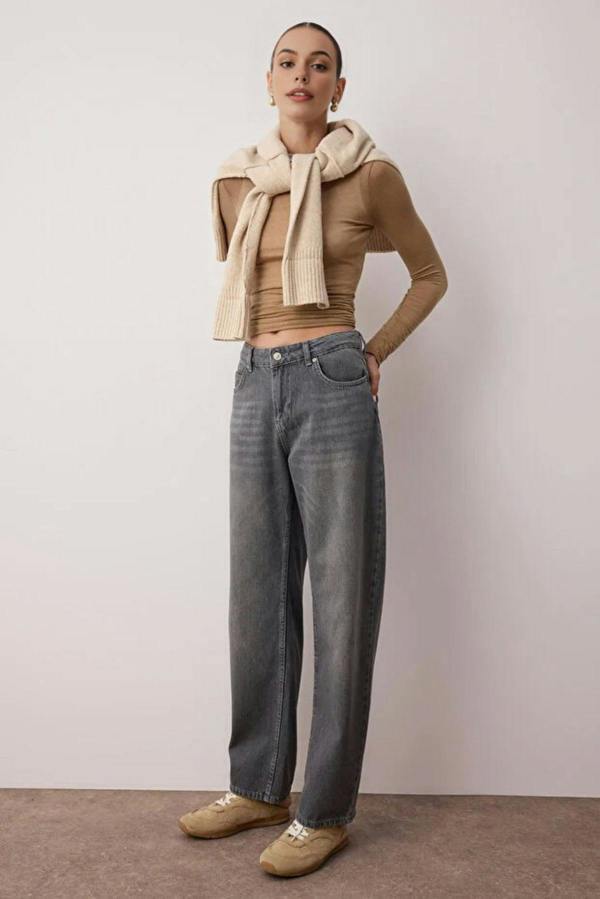 WOVCOR Premium Low Waist Loose Baggy Jeans