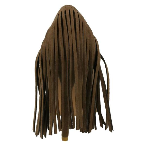 Spot On Ladies Spot On High Heel Fringe Trim Court Shoe