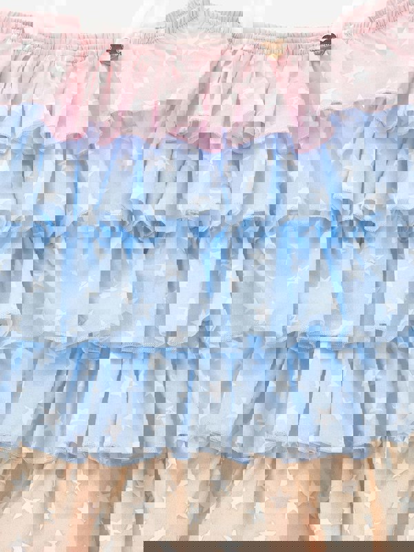 Monnalisa Girls Ruffle Sundress in Multicolour