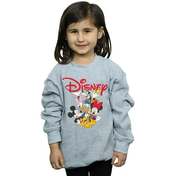 Disney Girls Mickey Mouse Crew Sweatshirt - Sports Grey