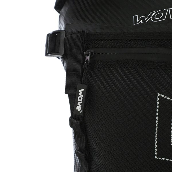 Wave Waterproof Roll Top PVC Deck Bag | Black | 20L