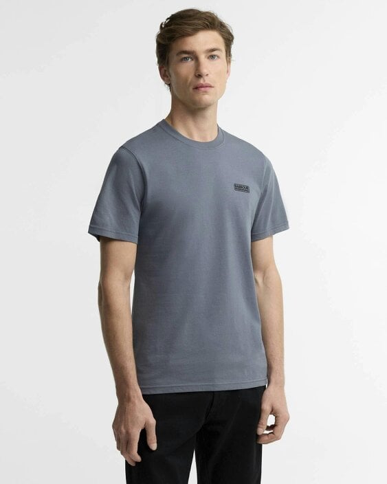 Barbour International Small Logo T-Shirt - Black/ Pewter - Charcoal