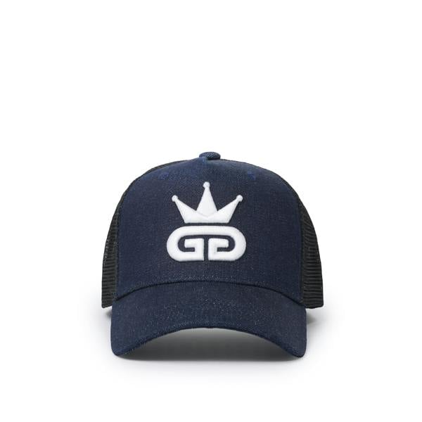 God Given Talent GGT White Logo Pacific Blue Denim Mesh Snapback