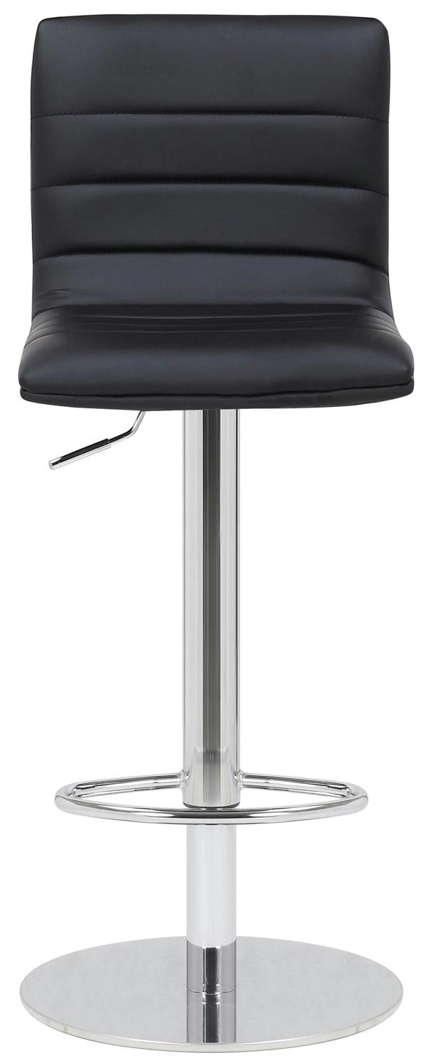 Lamboro Deluxe Aldo Black Bar Stool - Adjustable Swivel Home & Breakfast Bar Stool