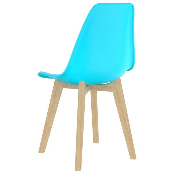 Berkfield Dining Chairs 2 pcs Blue Plastic