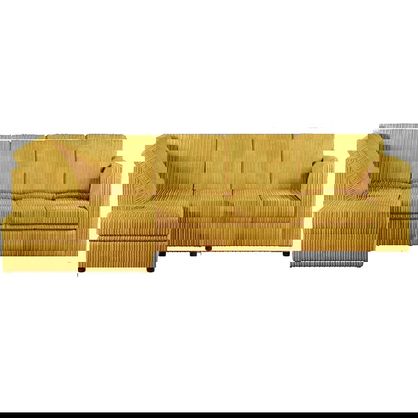 Furnishings For Less Luxor Full Cord Fabric 5 Seater Corner Sofa Full Back