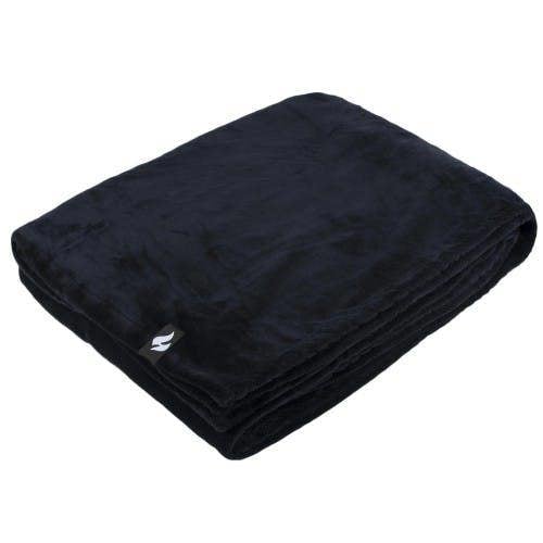 Belledorm Heat Holders Fleece Blanket - Black - 