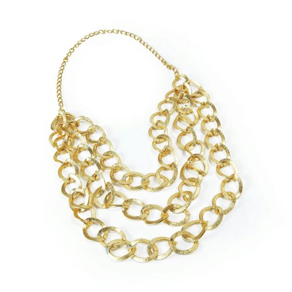 Bristol Novelty Unisex Mr Bling Chain Necklace - Gold - 